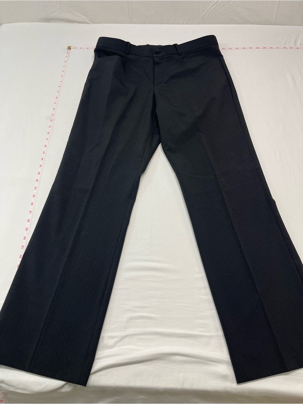 Mexx Men's Dark Black Pinstripe Suit Jacket with paints  46Rx32  business travel - Picture 4 of 7